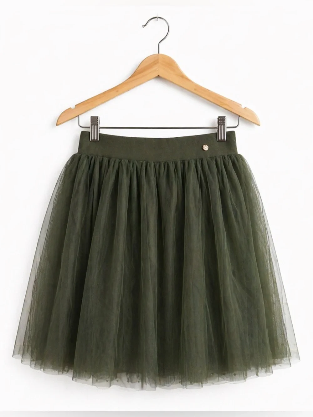 Matilda Jane Olive Green Tulle Skirt Girls Size 16 Layered Fairy Ballet Girlie